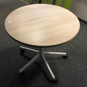 Stół Steelcase śr. 80 cm dąb bielony JASNY