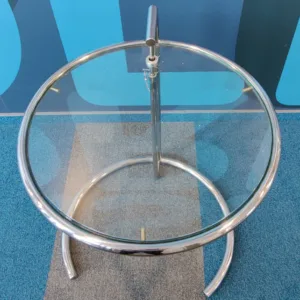 Stolik kawowy ClassiCon szkło chrom śr. 52 cm, wys. 56 cm