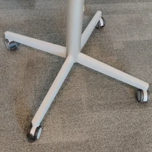Stolik pneumatyczny BENE śr. 80 cm biały