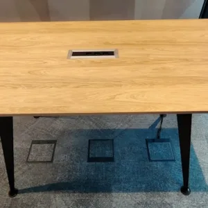 Stół konferencyjny HW wysoki 200x100x110 (h) dąb