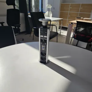 Stół okrągły STEELCASE 120 biały mediaport