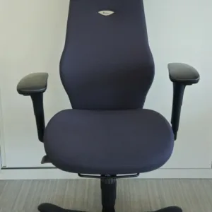 Fotel ergonomiczny Kinnarps 6000 Plus ciemny szary z zagłówkiem