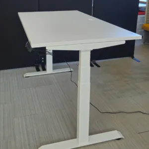 Biurko elektryczne CHIP 120x80(78) białe konstrukcja biała NOWA