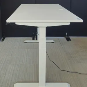 Biurko elektryczne CHIP 120x80(78) białe konstrukcja biała NOWA
