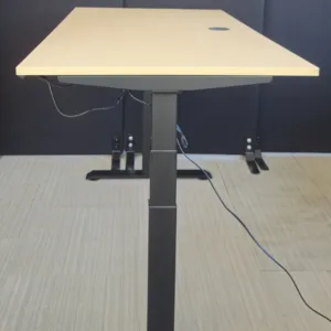 Biurko elektryczne CHIP 120x80 brzoza konstrukcja czarna NOWA