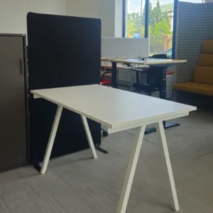 Biurko 120x70 białe Simpli Ikea noga A biała