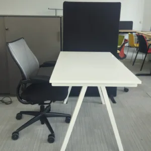 Biurko 120x70 białe Simpli Ikea noga A biała