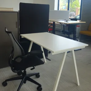 Biurko 120x70 białe Simpli Ikea noga A biała