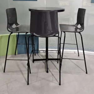 Stolik wysoki czarny śr. 65 cm (koktailowy)