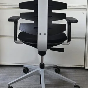 Fotel obrotowy Sitag Wave czarny niebieski żebro