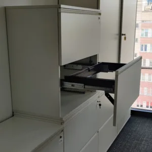 Szafa Bene aktowa z szufladami na teczki zawieszkowe biała 80x45x80 (można ustawić na sobie)