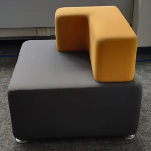 Siedzisko/sofa Steelcase B-Free 85x85 szaro-żółte L