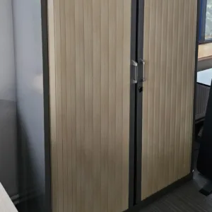 Szafa metalowa Steelcase 3,5OH szary  roleta szer. 120