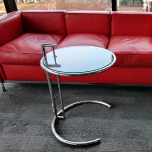 Stolik kawowy ClassiCon szkło chrom śr. 52 cm, wys. 56 cm