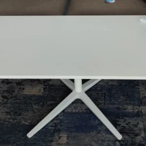 Stolik kawowy BENE 125x80 cm biały,  biały krzyżak