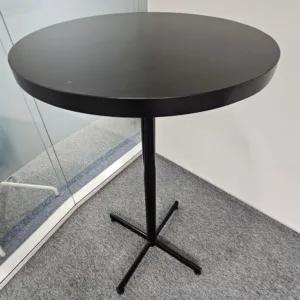 Stolik wysoki czarny śr. 65 cm (koktailowy)
