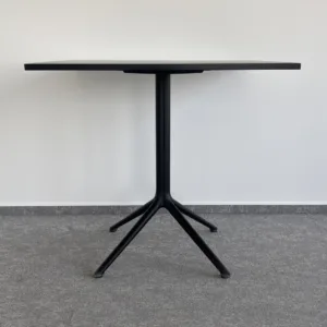 Stolik czarny 80x80 cienki blat noga na "4 palcach"