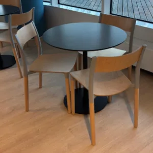 Krzesło kuchenne Allermuir drewniane szare