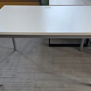 Biurko Martela PINTA 120x80 białe konstrukcja szary