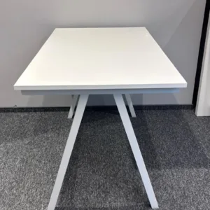 Biurko 120x70 białe Simpli Ikea noga A biała