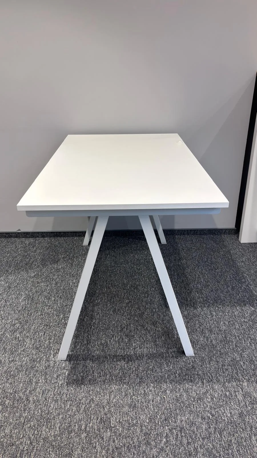 Biurko 120x70 białe Simpli Ikea noga A biała