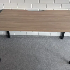 Biurko Maro 140x80 orzech noga czarna kwadratowa