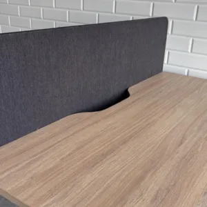 Biurko Maro 140x80 orzech noga czarna kwadratowa