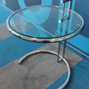 Stolik kawowy ClassiCon szkło chrom śr. 52 cm, wys. 56 cm