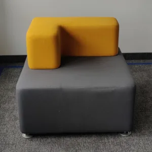 Siedzisko/sofa Steelcase B-Free 85x85 szaro-żółte L