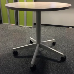 Stół Steelcase śr. 80 cm dąb bielony JASNY
