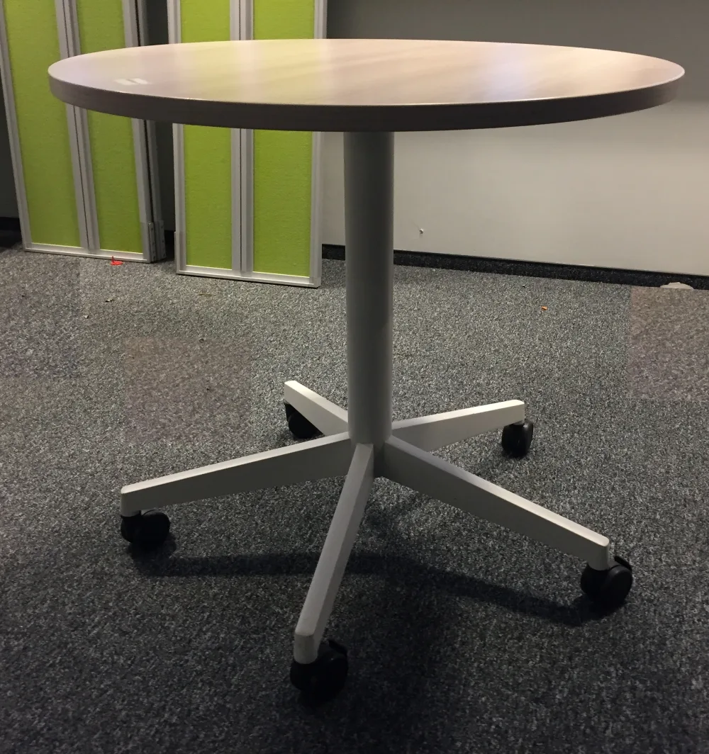 Stół Steelcase śr. 80 cm dąb bielony JASNY