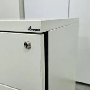 Kontener MARO 3 szuflady biały bezuchwytowy