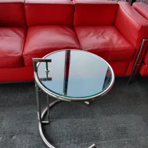 Stolik kawowy ClassiCon szkło chrom śr. 52 cm, wys. 56 cm
