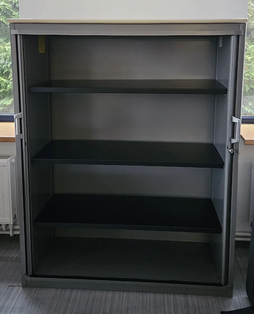 Szafa metalowa Steelcase 3,5OH szary  roleta szer. 120