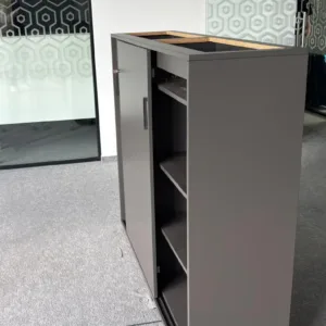 Szafa MARO 3,5OH drzwi przesuwne szer. 160 cm szara grafitowa