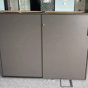 Szafa MARO 3,5OH drzwi przesuwne szer. 160 cm szara grafitowa