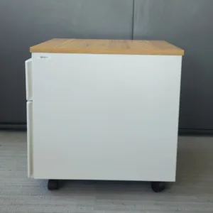 Kontener STEELCASE 2 szuflady białe top orzech S
