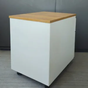 Kontener STEELCASE 2 szuflady białe top orzech S