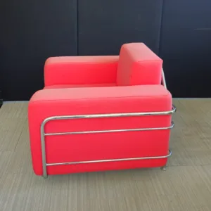 Fotel wypoczynkowy Softline szeroki czerwony