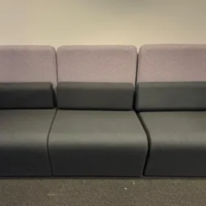 Sofa/Kanapa szara-fiolet 3 os.